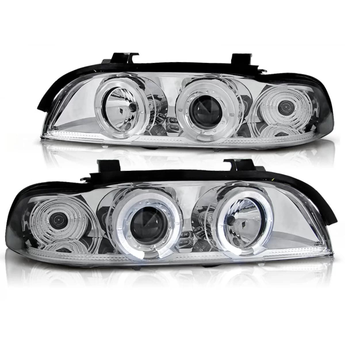 HEADLIGHTS ANGEL EYES CHROME fits BMW E39 09.95-05.03