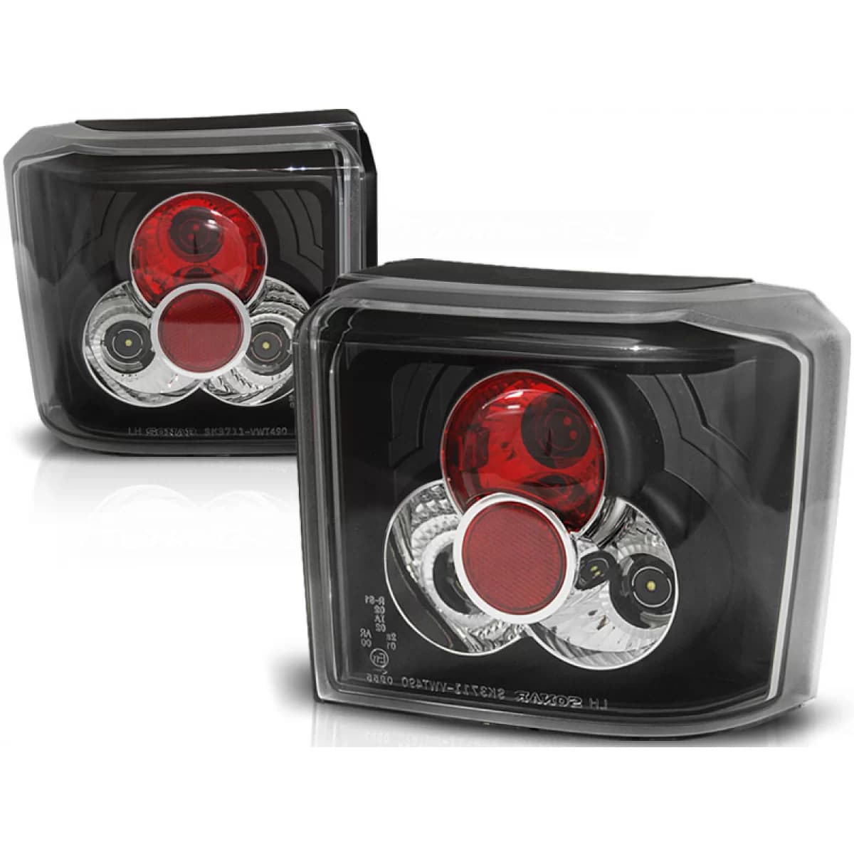 TAIL LIGHTS BLACK fits VW T4 90-03.03