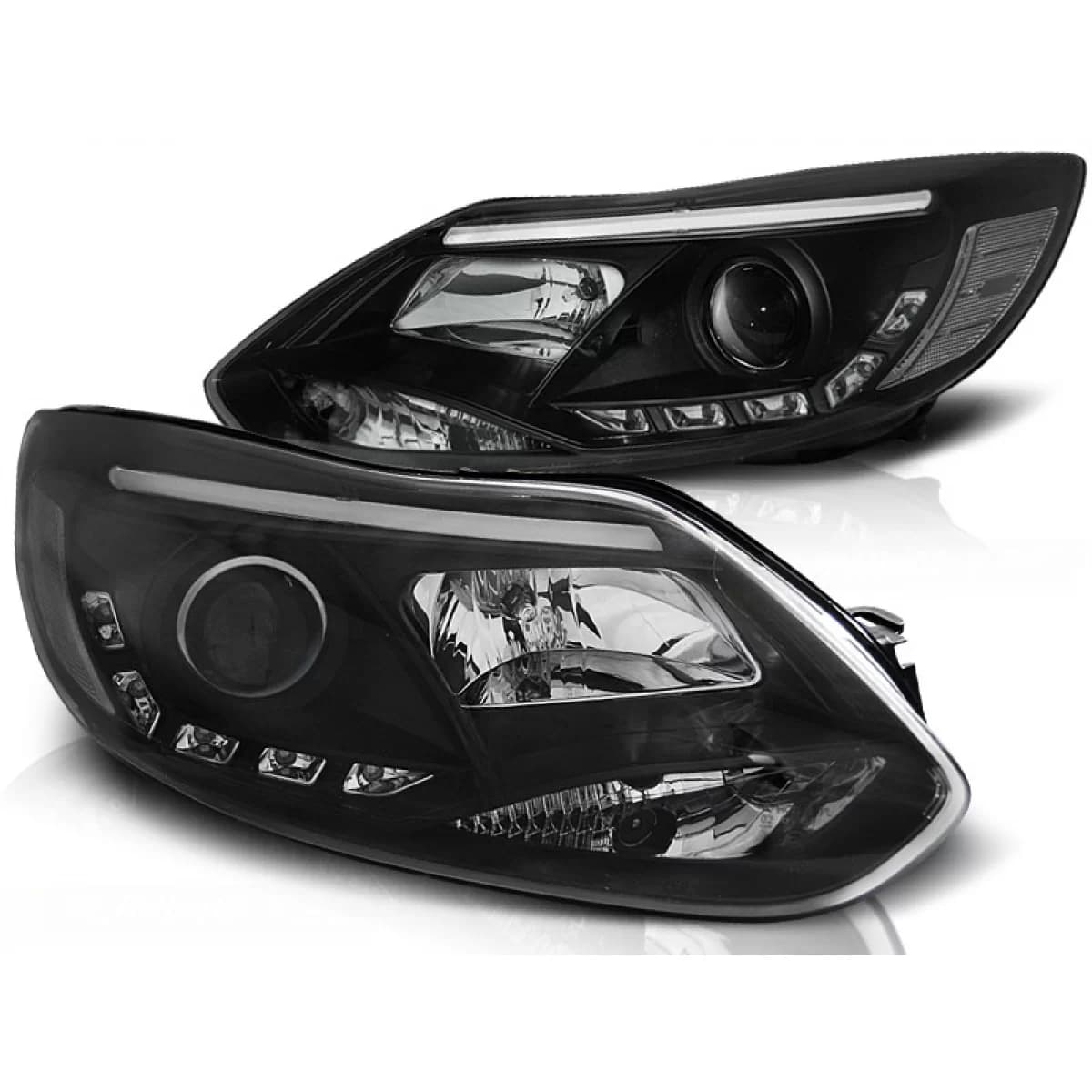 FORD FOCUS MK3 11- 10.14  TUBE LIGHTS BLACK