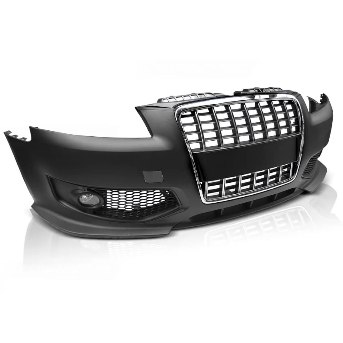FRONT BUMPER SPORT CHROME BLACK fits AUDI A3 06.05-04.08