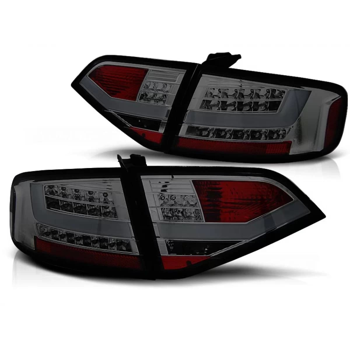LED TAIL LIGHTS SMOKE fits AUDI A4 B8 08-11 SEDAN