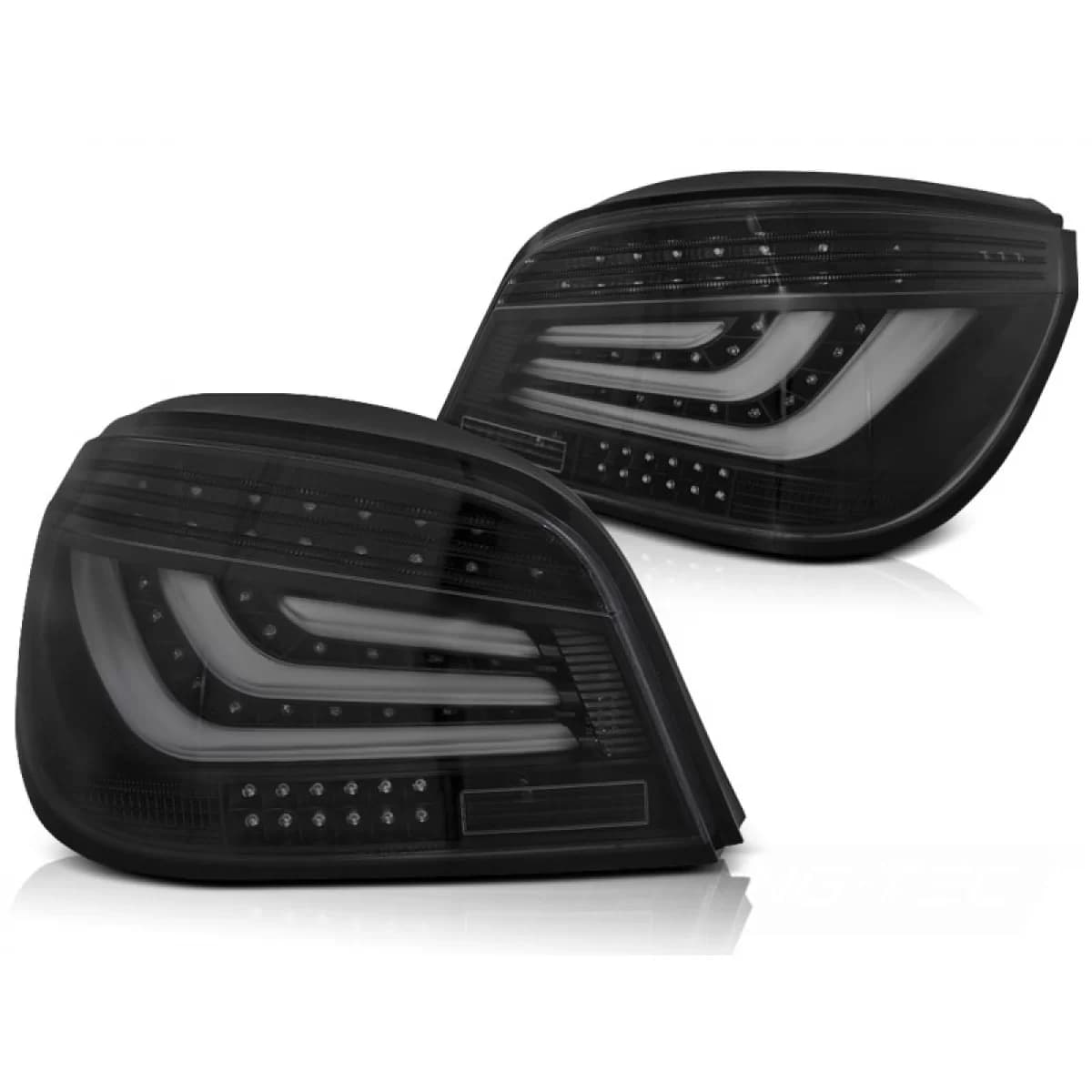 LED BAR TAIL LIGHTS BLACK fits BMW E60 07.03-02.07