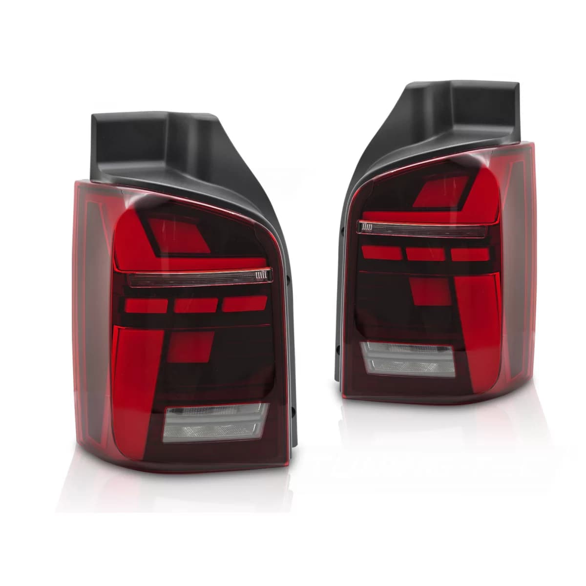 LED BAR TAIL LIGHTS RED SEQ fits VW T5 04.03-09 / 10-15
