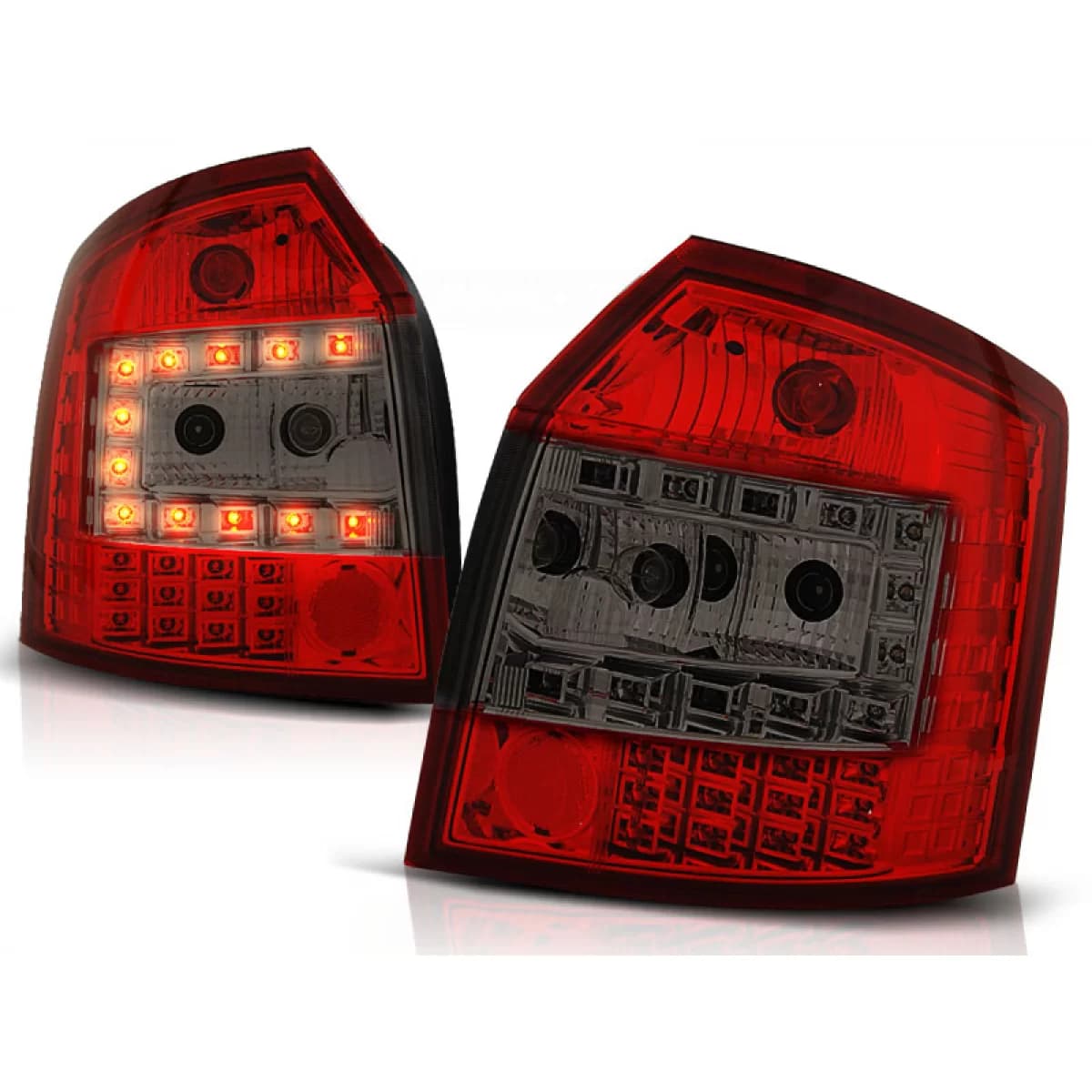 LED TAIL LIGHTS RED SMOKE fits AUDI A4 10.00-10.04 AVANT