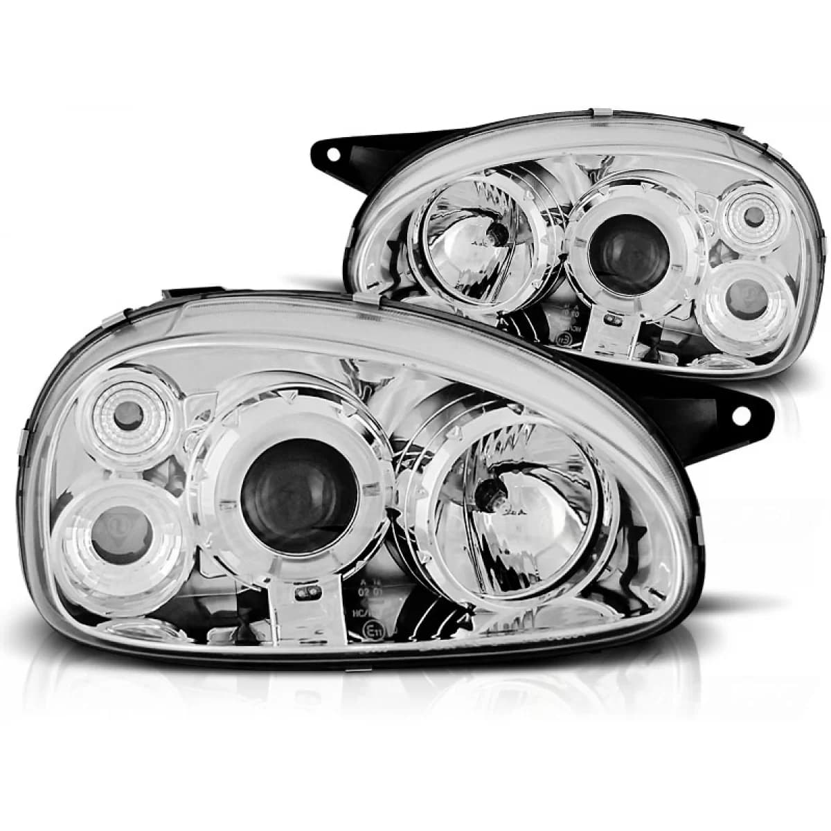 OPEL CORSA B 02.93-10.00 ANGEL EYES CHROME