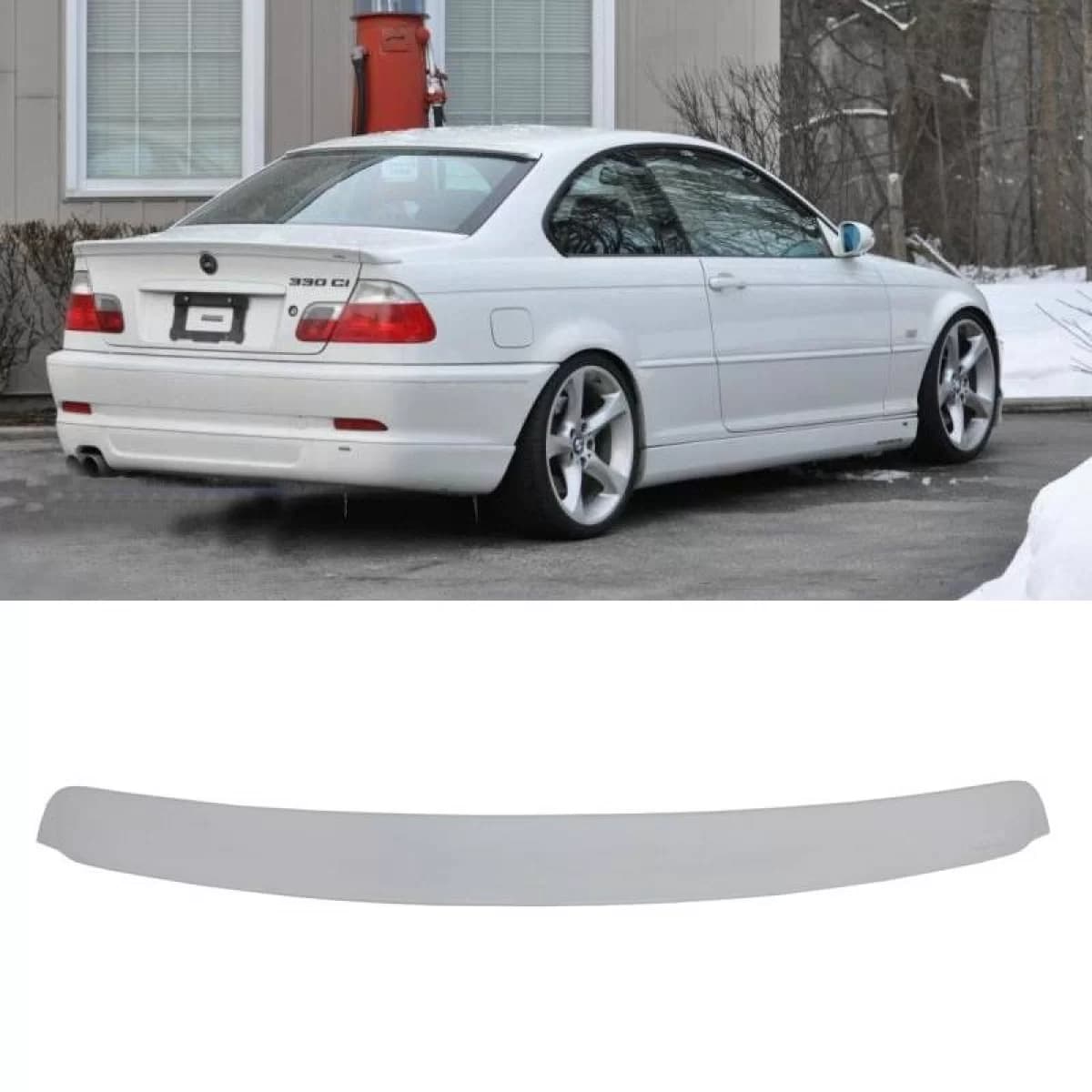 Roof Spoiler suitable for BMW 3 E46 Coupe 99-05 ABS Plastic AC Look