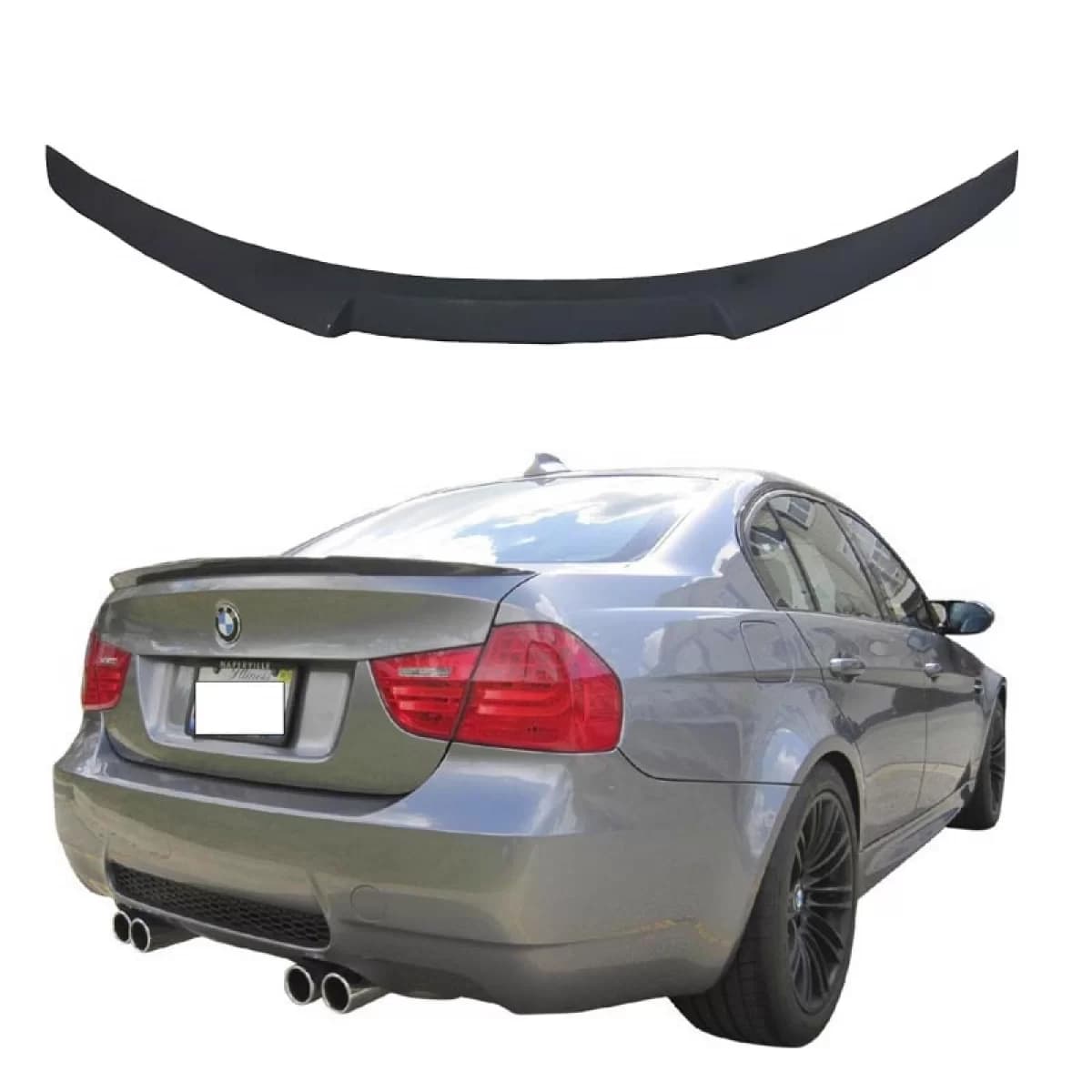 Trunk Spoiler suitable for BMW 3 E90 05-11 M4 Look Lipspoiler made from Polyurethane