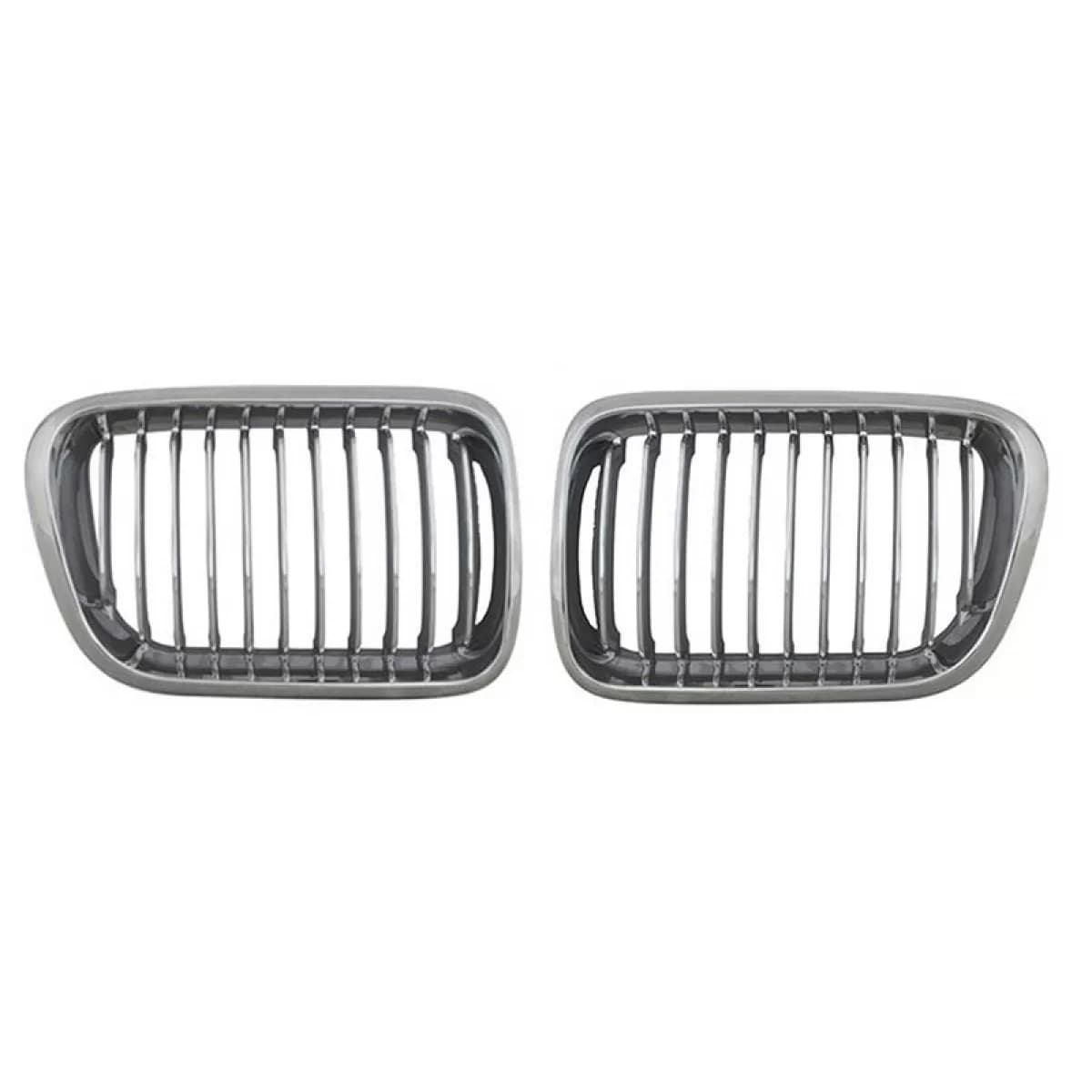 Front Grilles suitable for BMW 3 E36 96-99 Chrome With 11 Lines 2 Pcs