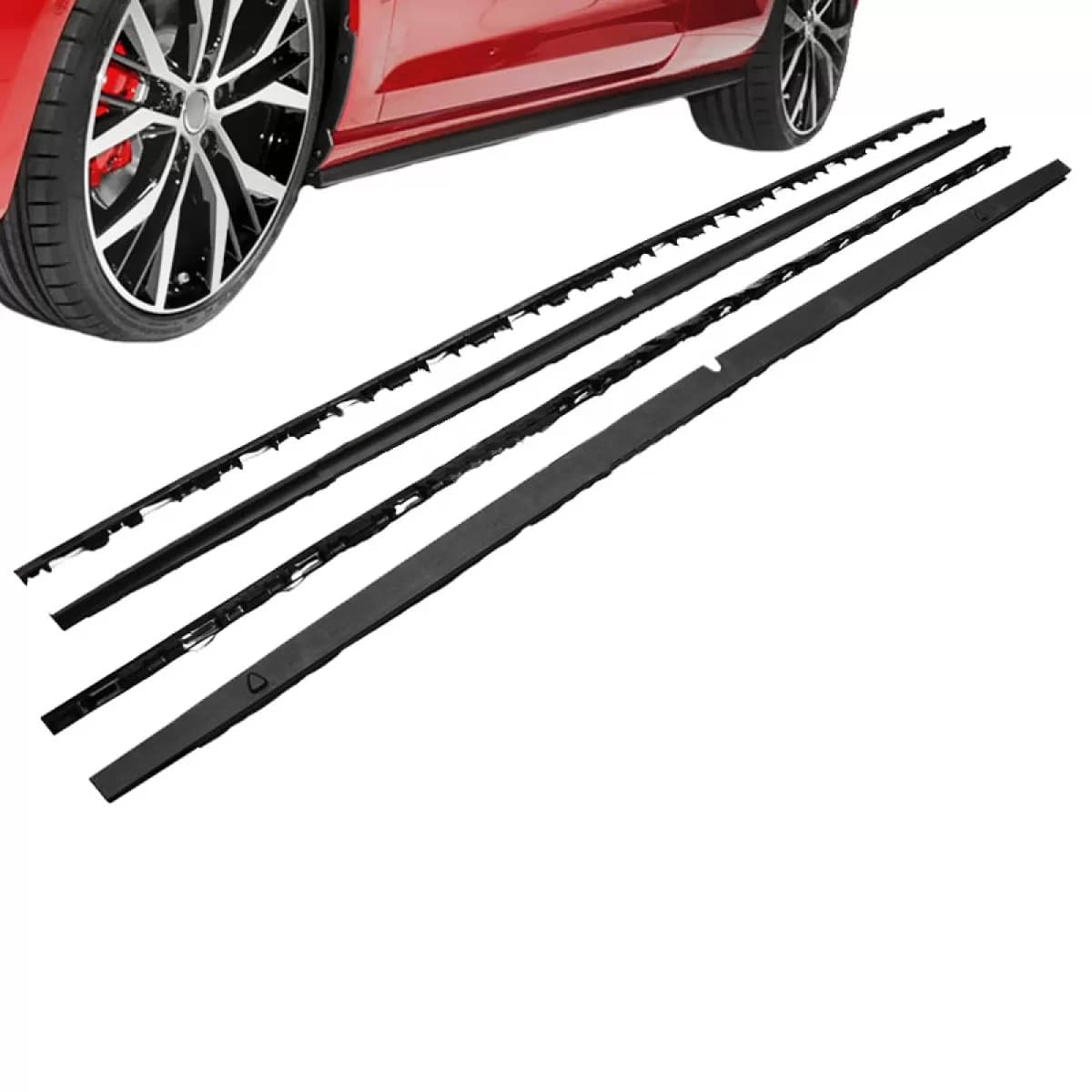 Side Skirts suitable for VW Golf VII (7) 12-12 GTI Look From Abs Plastic 2 Pcs