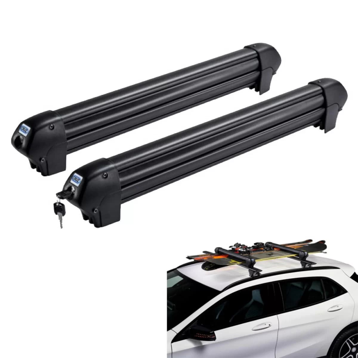 Ski / Snowboard Roof Racks Cruz Ski Rack Dark 6 940-223 (6 Pairs Ski or 4 Snowboards) 2 Pcs