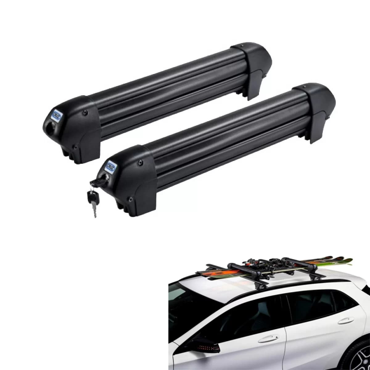 Ski / Snowboard Roof Racks Cruz Ski Rack Dark 4 940-222 (4 Pairs Ski or 2 Snowboards) 2 Pcs