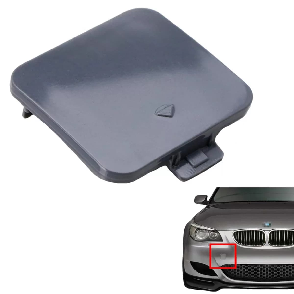 Tow Hook Cover Front Suitable for BMW 5 E60 / E61 M5 / M-Tech Bumper 1 pc
