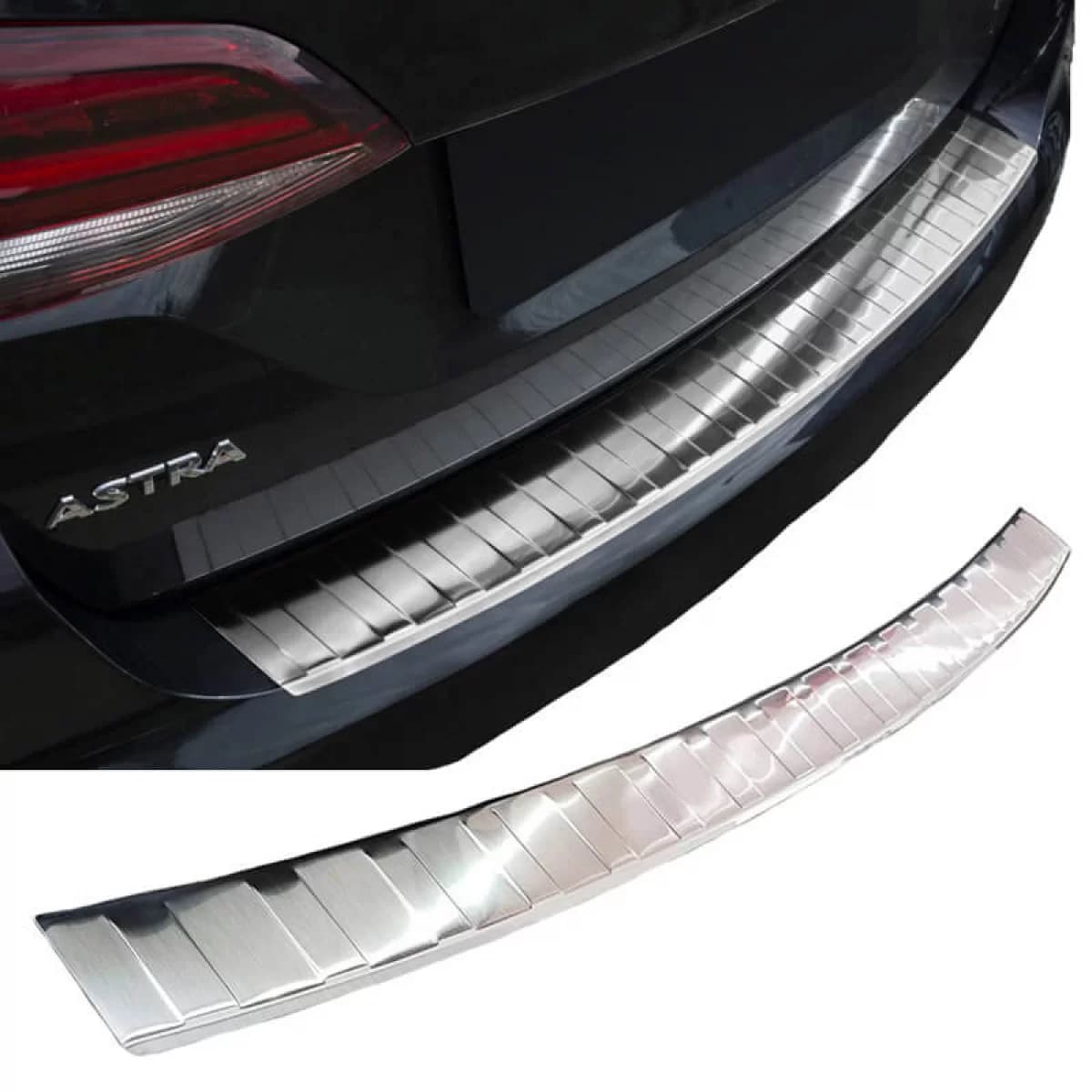 Rear Bumper Protector suitable for Opel Astra K 15+ Sports Tourer Steel