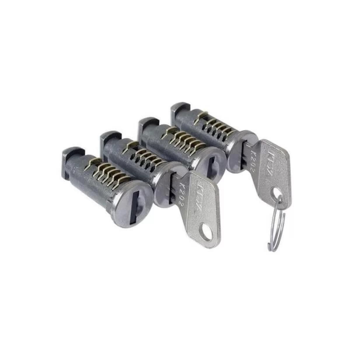 Anti-theft Key Locks suitable for Roof Bars CRUZ 932-014 Set of 4 Pieces with 2 Keys