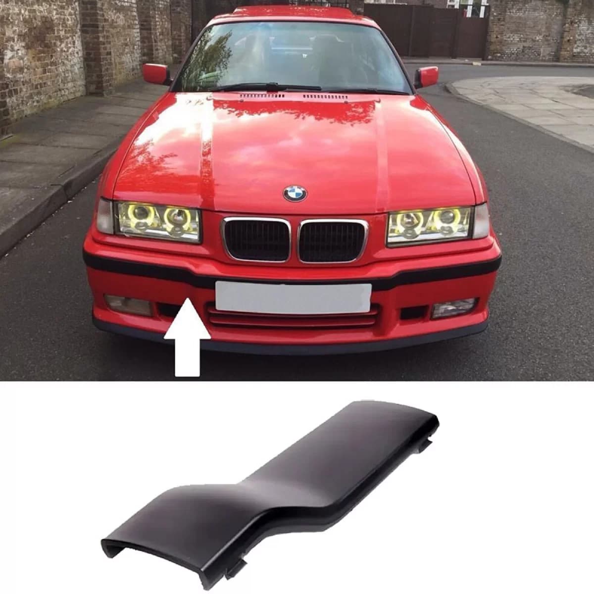 Tow Hook Cover Front Suitable for BMW 3 E36 90-98 M3 Plastic 1 Piece