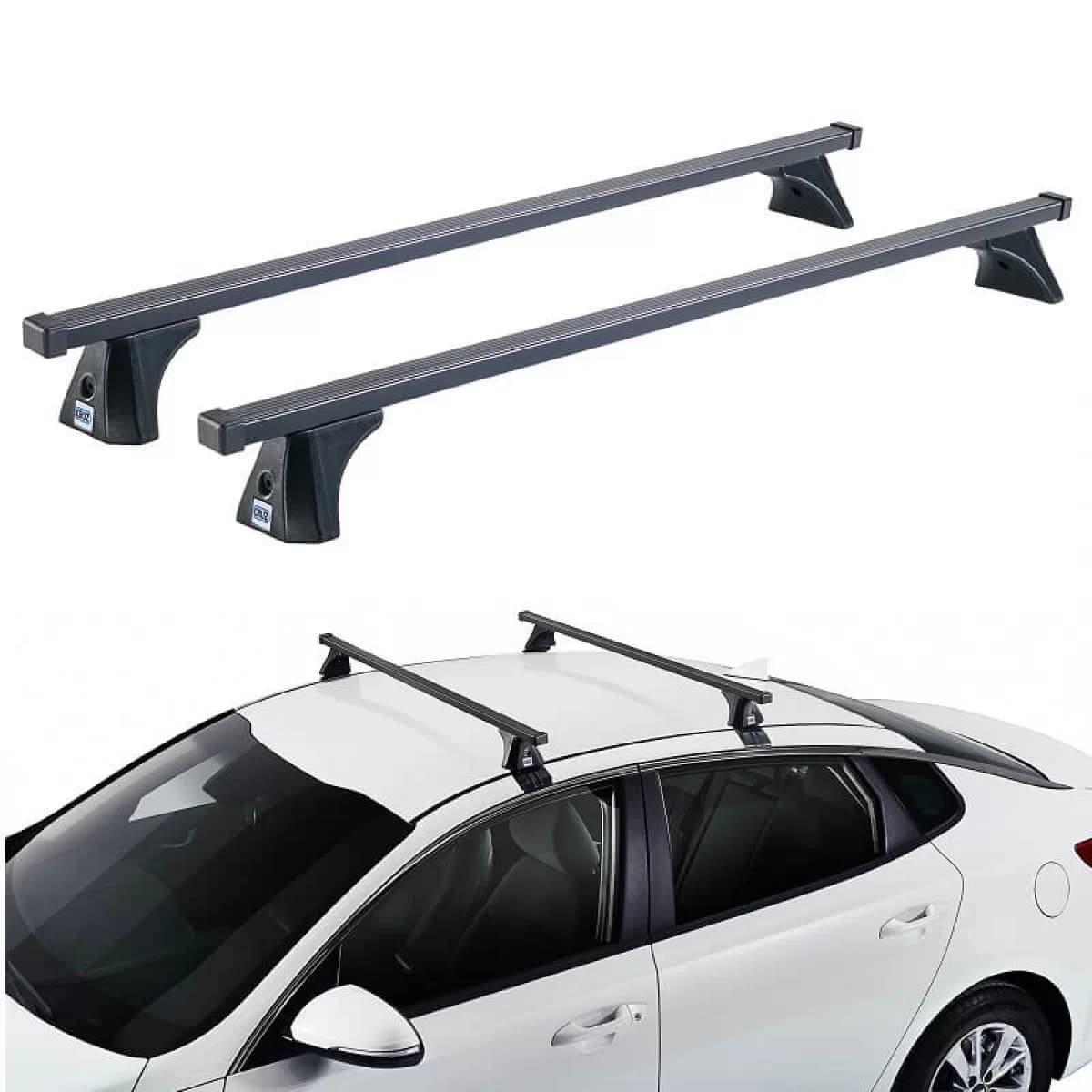 Roof Bars Steel CRUZ 921-310 Oplus ST-120cm Black 2 Pieces