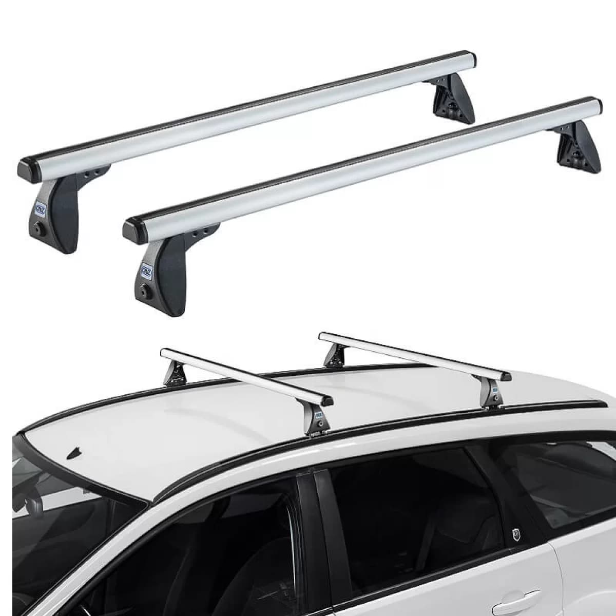 Roof Bars Aluminum CRUZ 924-022 Optima Alu S-108cm Silver 2 Pieces