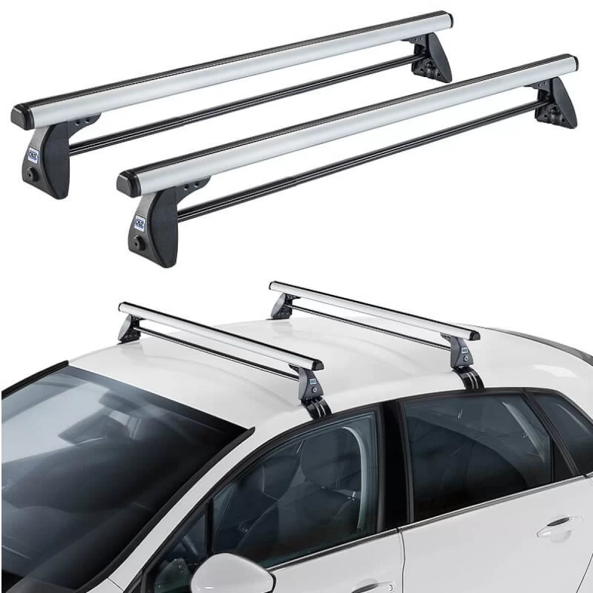 Roof Bars Aluminum CRUZ 924-014 Optima Alu T-118cm Silver 2 Pieces