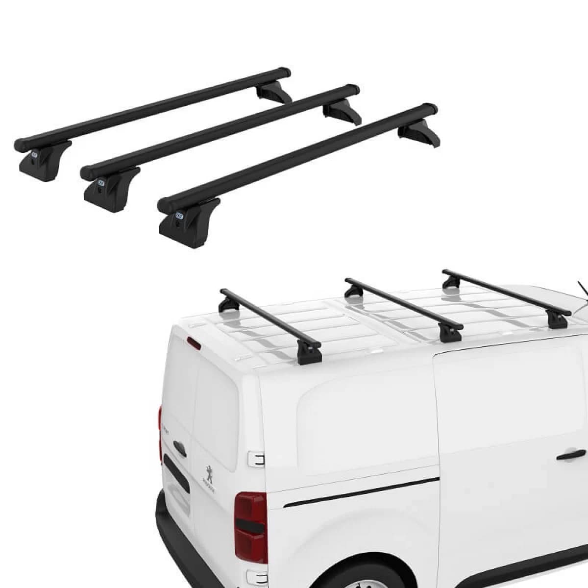 Roof Bars Steel CRUZ 923-062 Cargo Xpro 2022 SF-115cm Black 3 Pieces