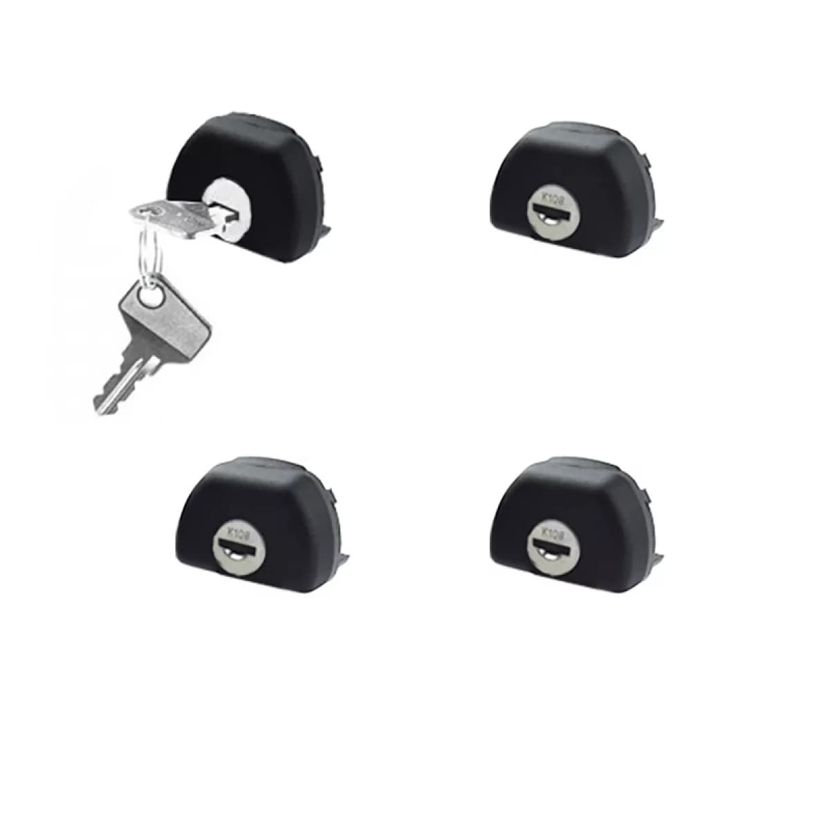 Anti-theft Key Locks suitable for Roof Bars CRUZ Alu Cargo 932-044 Set of 4 Pieces with 2 Keys