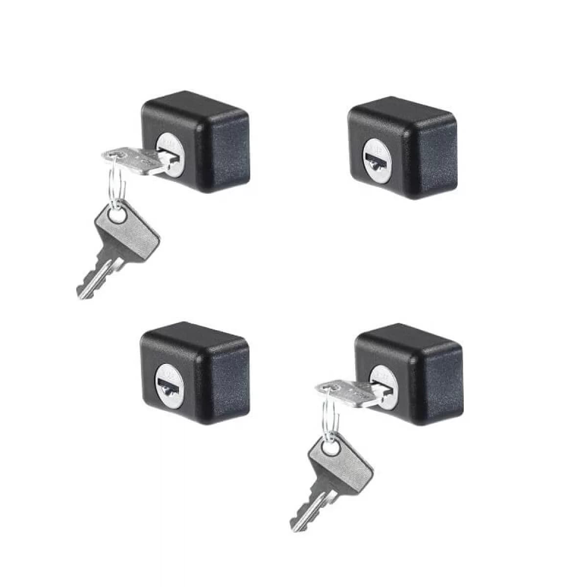 Anti-theft Key Locks suitable for Roof Bars CRUZ ST & SR 932-034 Set of 4 Pieces with 2 Keys