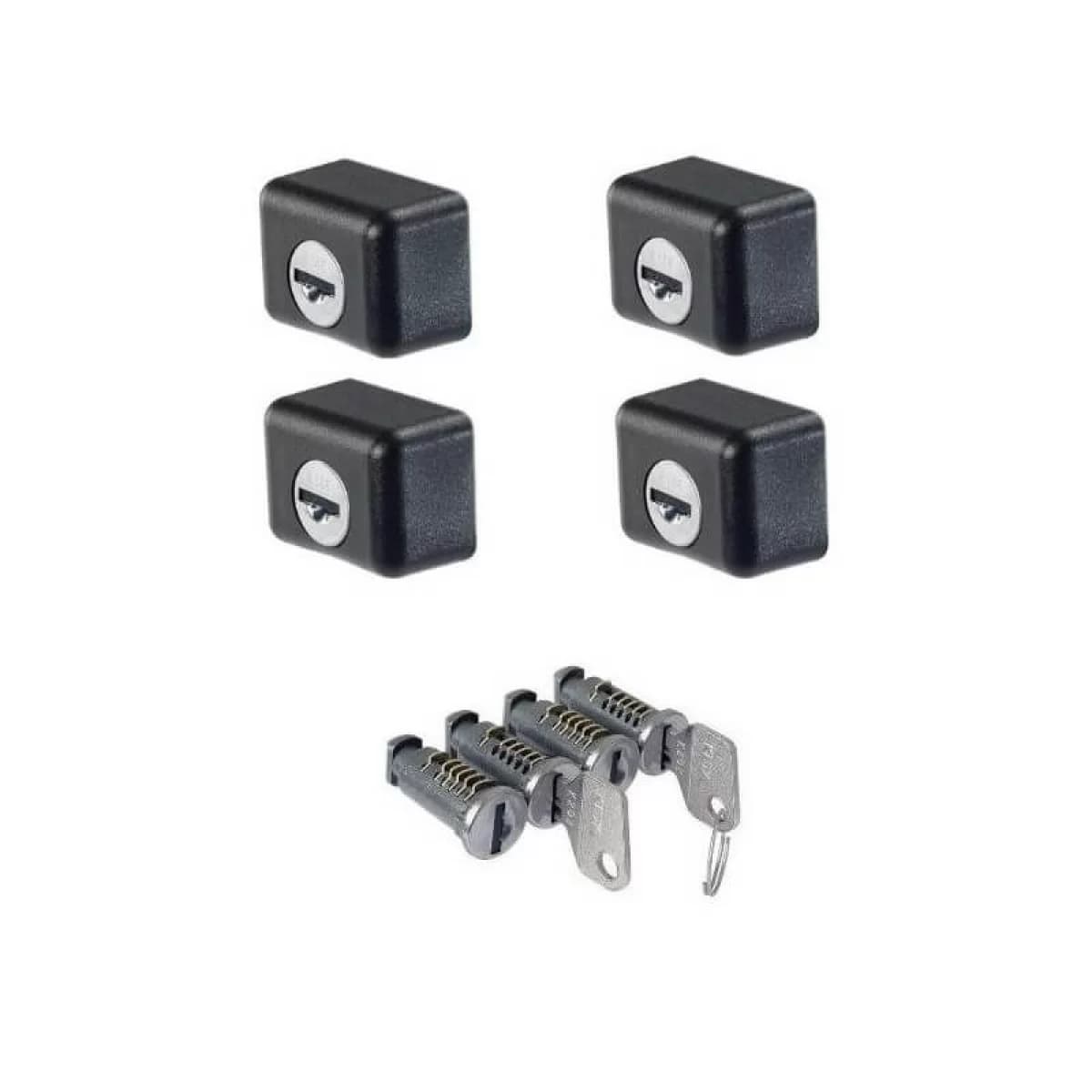 Anti-theft Key Locks suitable for Roof Bars CRUZ ST 932-048 Set of 4 Pieces with 2 Keys
