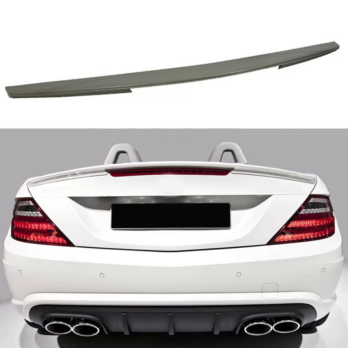 Trunk Spoiler suitable for Mercedes-Benz SLK R172 11-19 A Design Look Lipspoiler made from ABS Plastic