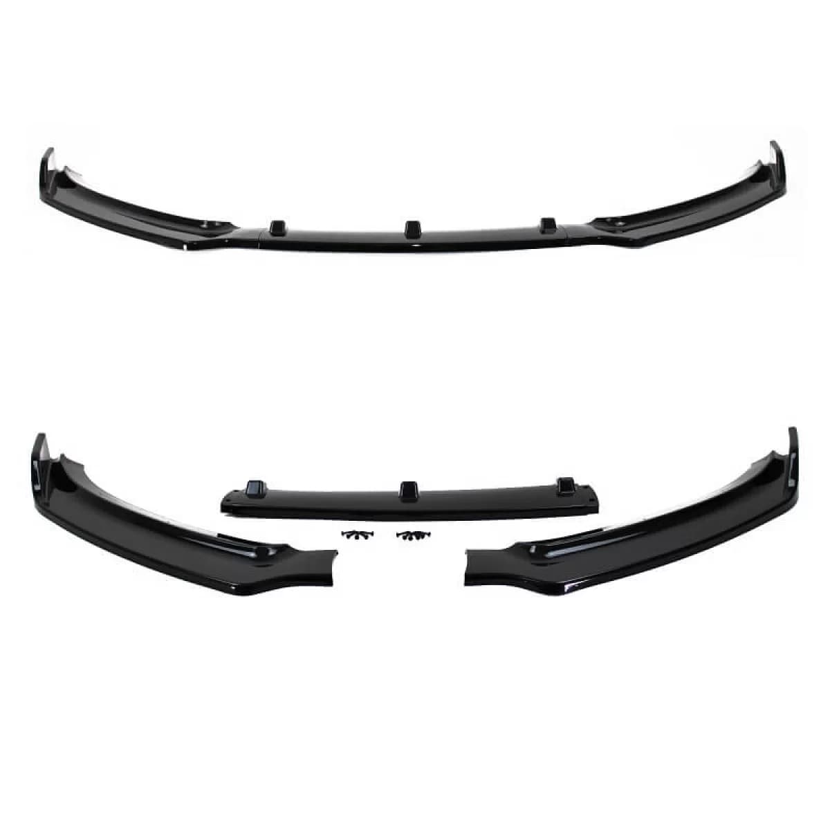 Front Spoiler suitable for Audi A4 B8 11-15 Facelift Gloss Black 3 pcs