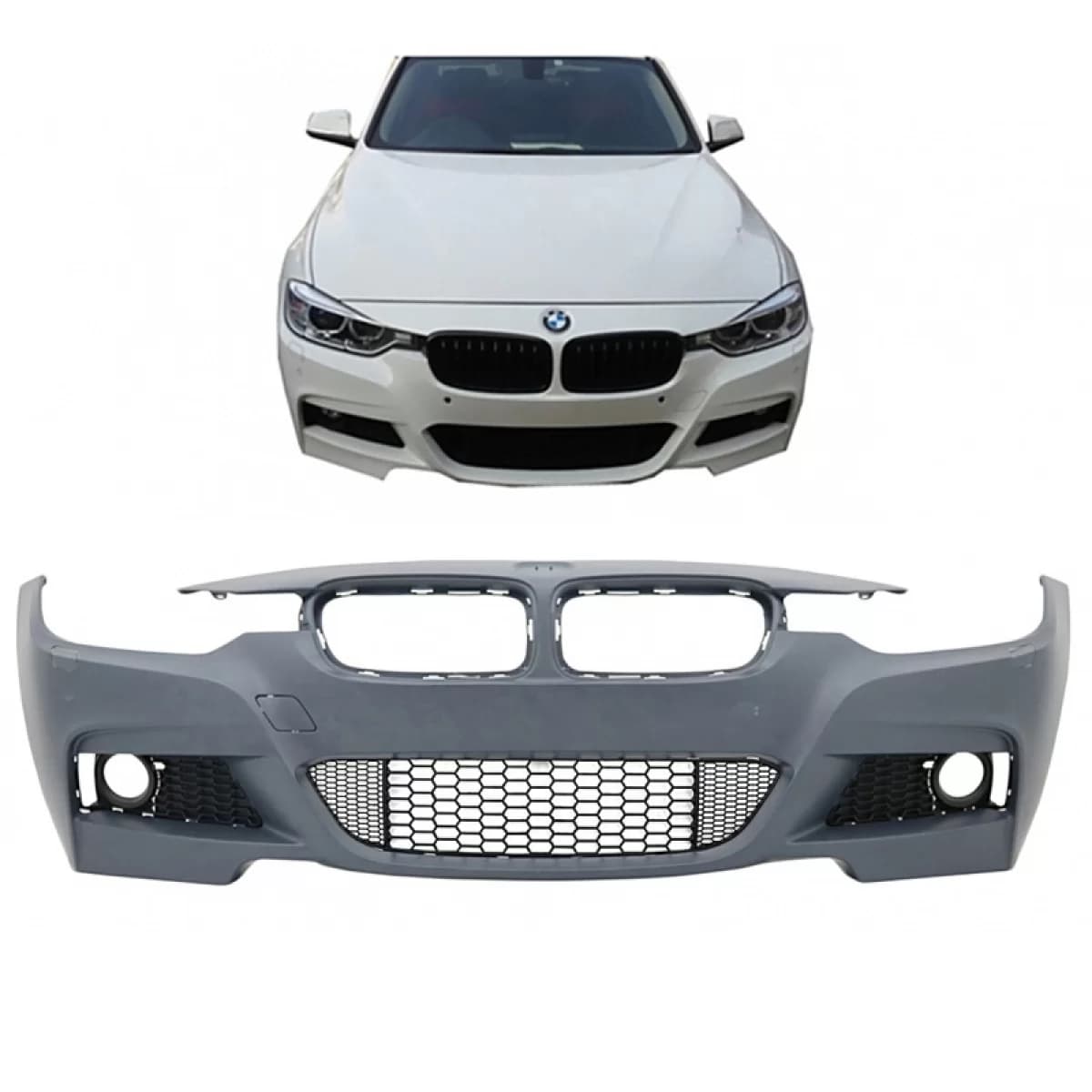 Front Bumper suitable for BMW 3 F30 11-19 M-Tech Look
