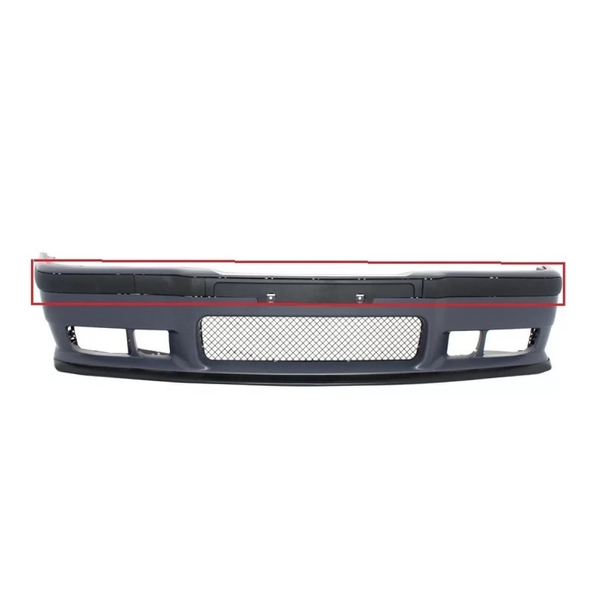 Front Bumper Trim suitable for BMW 3 E36 90-98 M3 Set 4 Pcs Plastic