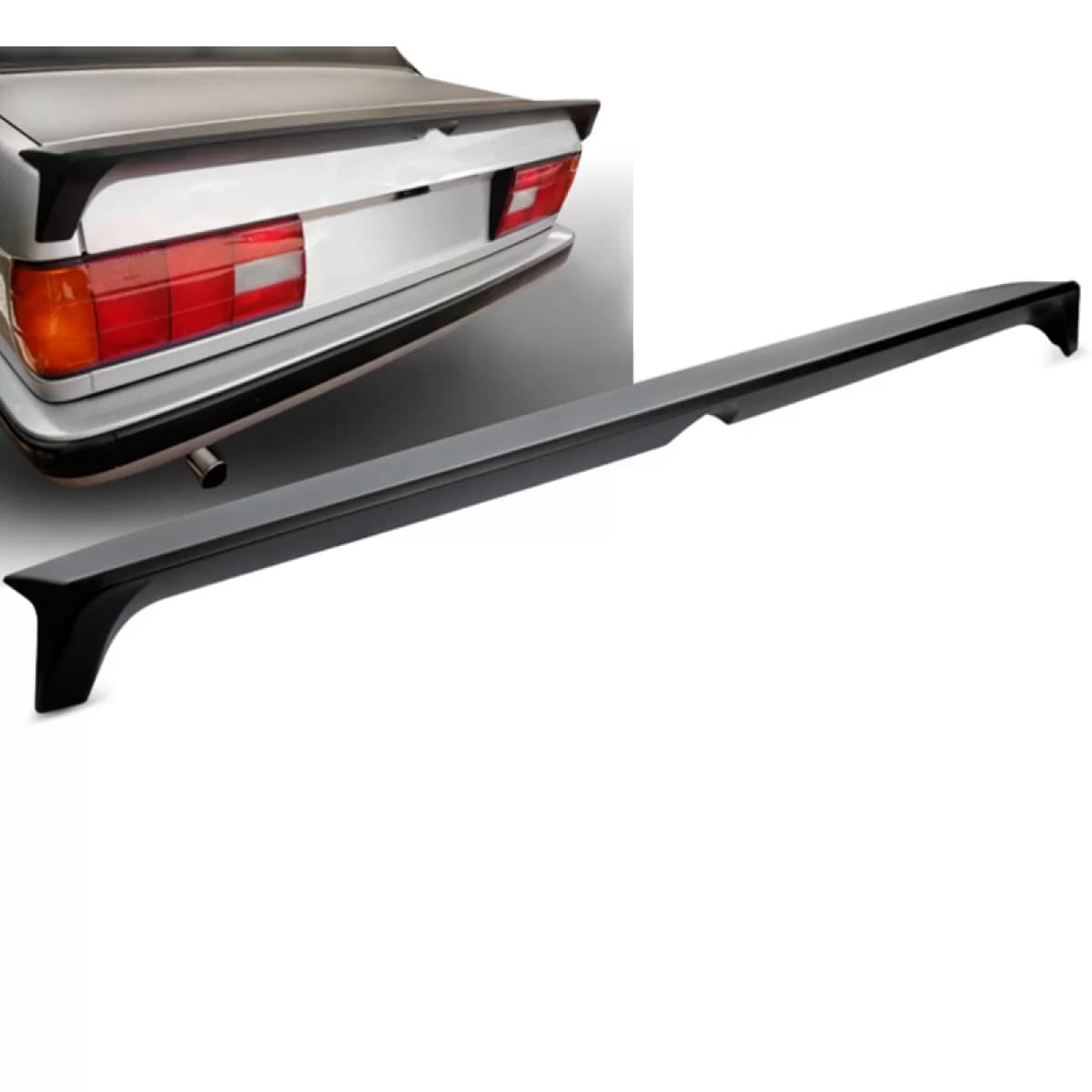 Trunk Spoiler suitable for BMW 3 E30 82-94 Zender Look from ABS plastic