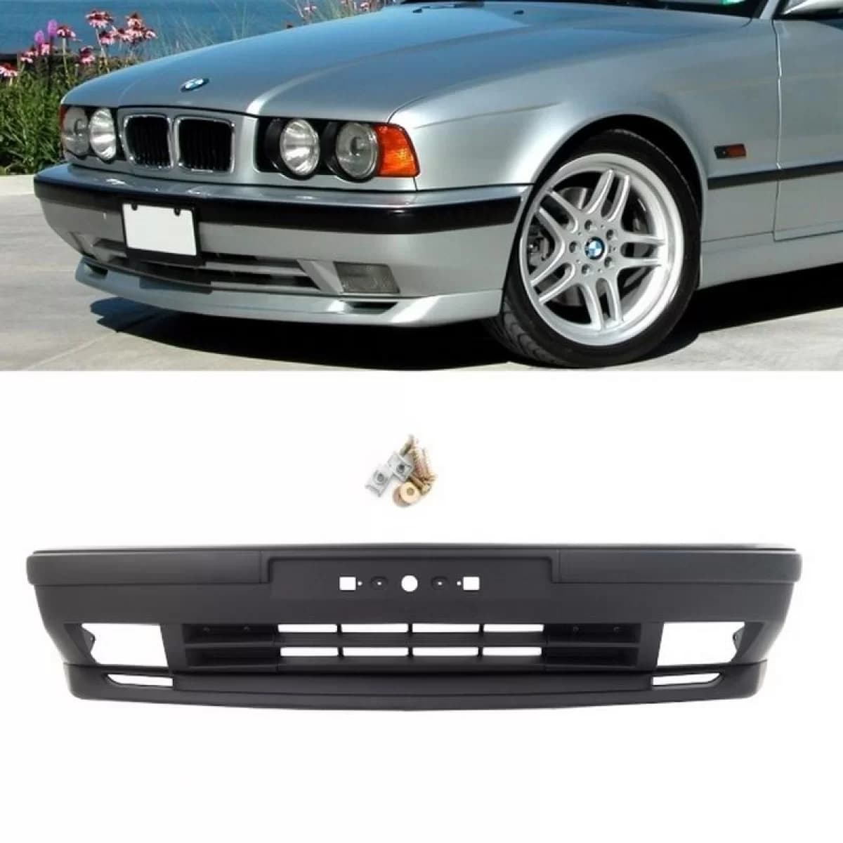 Front Bumper suitable for BMW 5 E34 Limo / Touring 87-97 M-Technik Look from ABS plastic