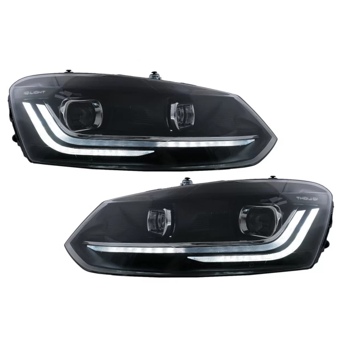 Headlights Set Suitable for VW Polo 6R/6C 09-17 DRL New Design & Dynamic Signal H7 With Motor Carrier