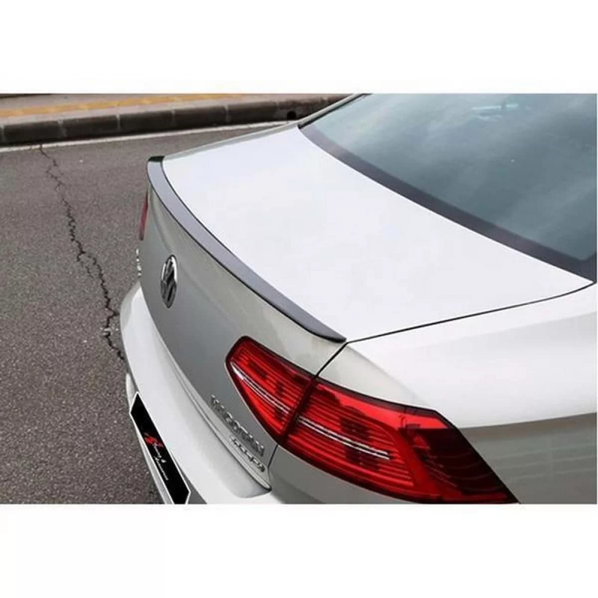 Trunk Spoiler suitable for VW Passat B8 15-22 OEM V1 look Lipspoiler from ABS plastic glossy black