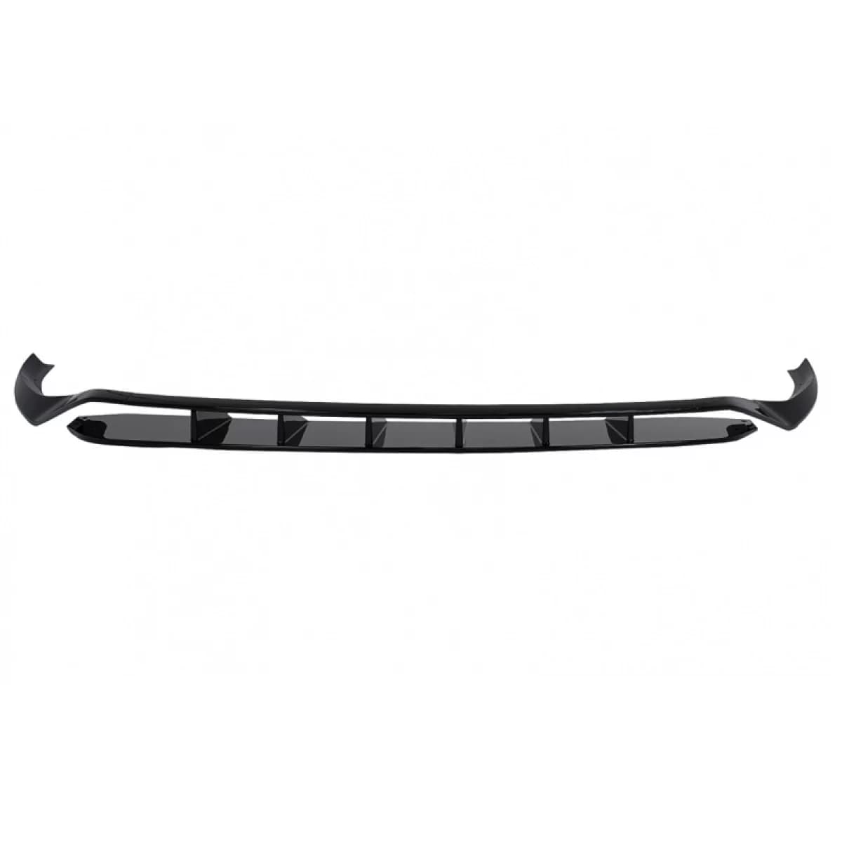 Front Spoiler suitable for Audi Q8 S-Line (2018-2023) Gloss Black 4 pcs