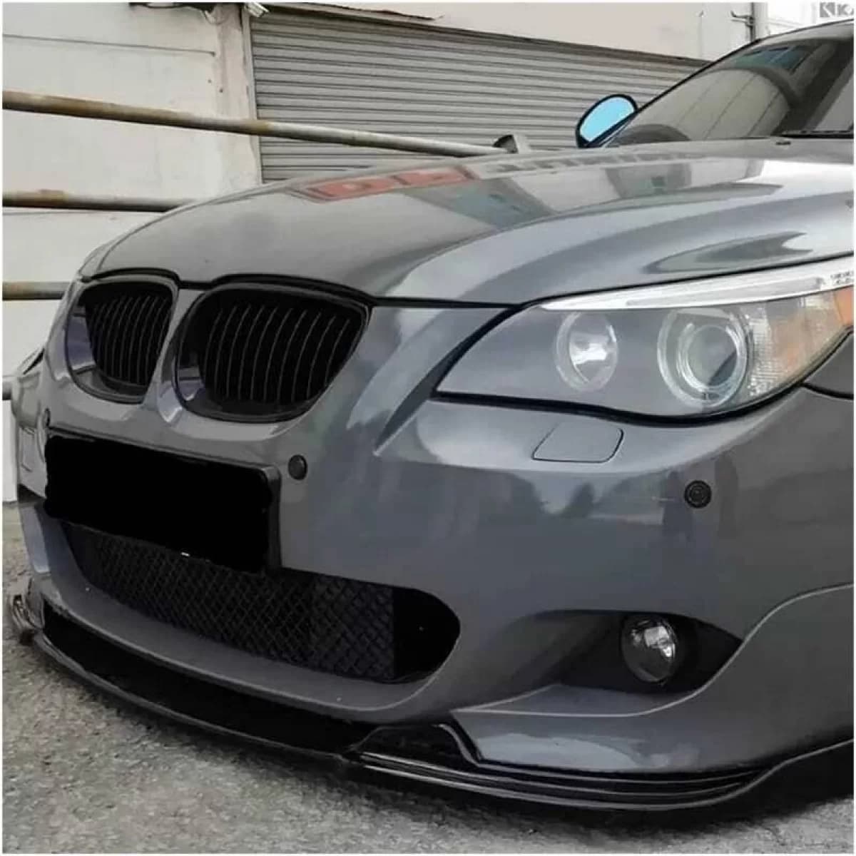Front Spoiler suitable for BMW 5 E60 2003-2011 Hamman Look ABS Plastic Glossy Black 1pc