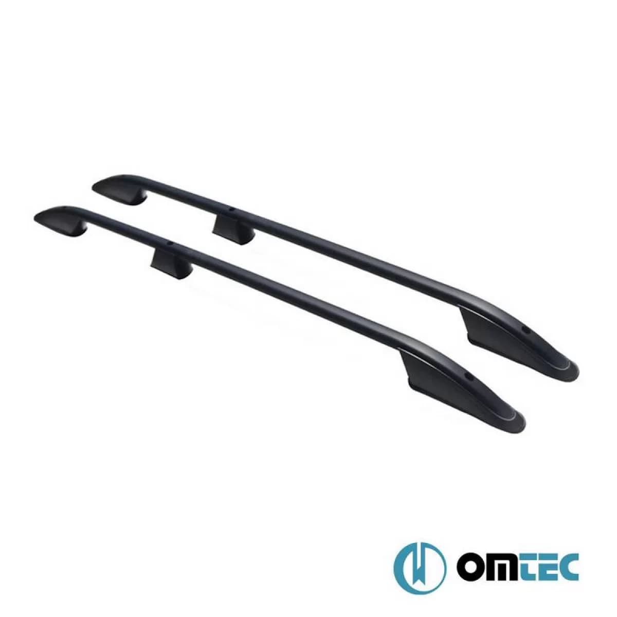 Roof Bars Railing suitable for Peugeot 3008 2009-2016 SUV T8 Black 2 Pieces