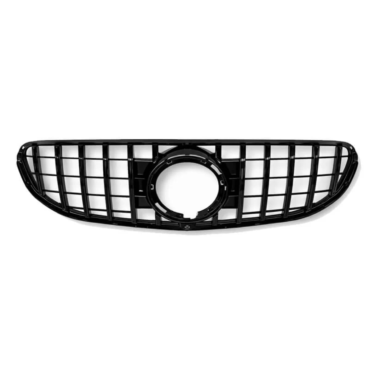 Front Grille suitable for Mercedes-Benz GLC-Class X253 19+ Facelift Standard Bumper GT Panamericana Design Glossy Black
