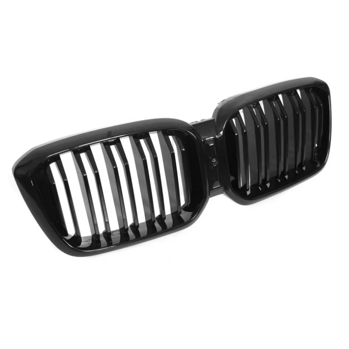 Front Grilles suitable for BMW X3 G01 LCI / X4 G02 LCI 21-25 Sport Look with Double Grille Glossy Black with 6 Grilles 2 Pcs