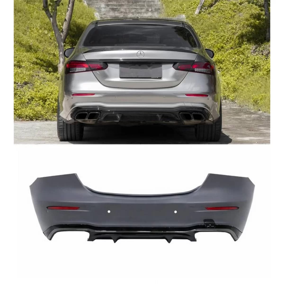Rear Bumper suitable for Mercedes-Benz E-Class W213 20-23 Facelift A Design 63s Look