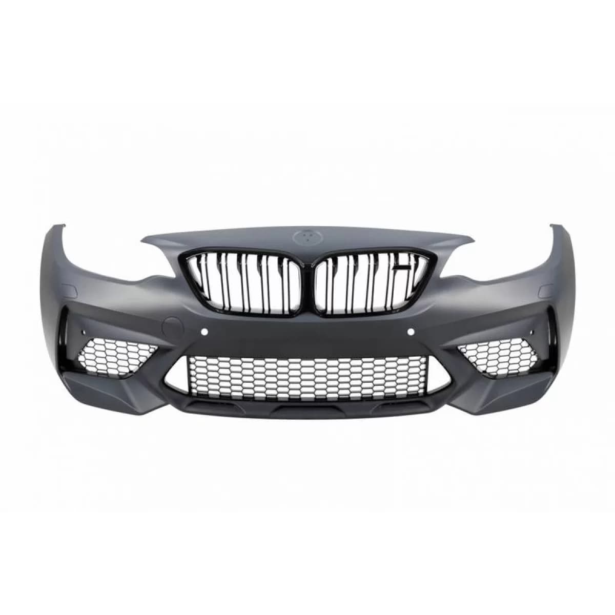 Front Bumper suitable for BMW 2 F22 Coupe F23 Cabrio (2014-2017) M2 Competition Look from ABS Plastic