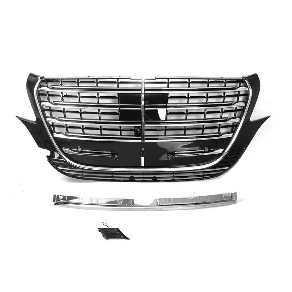 Front Grille suitable for Mercedes-Benz Vito W447 / W448 24+ A Design Look Chrome/Black 1 Pc