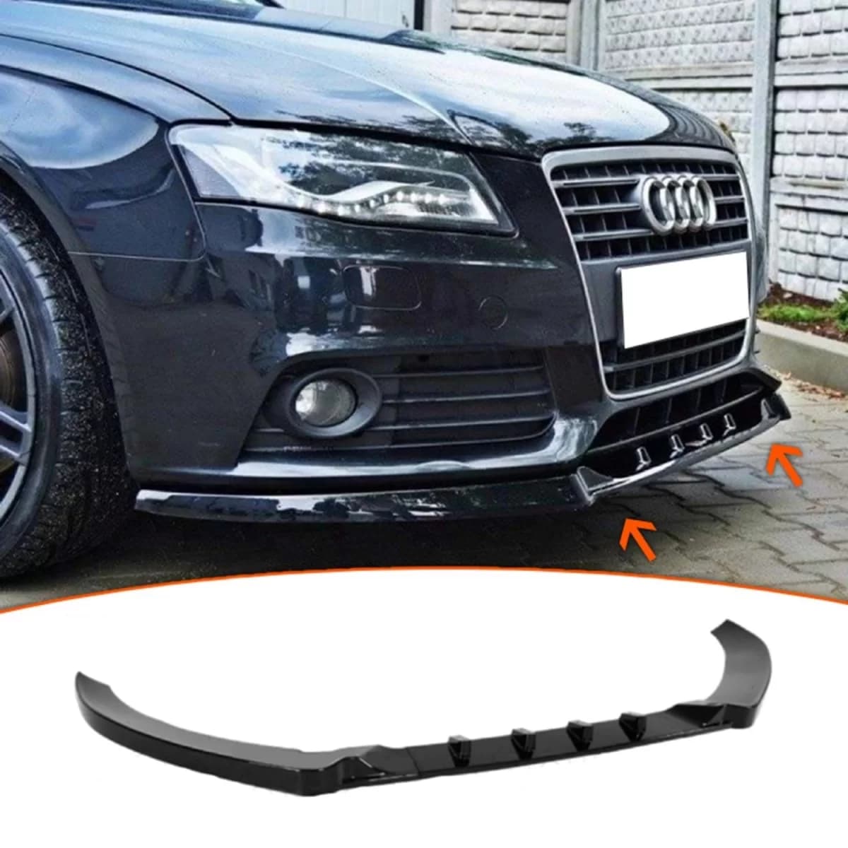 Front spoiler suitable for Audi A4 B8 2008-2011 Maxton style