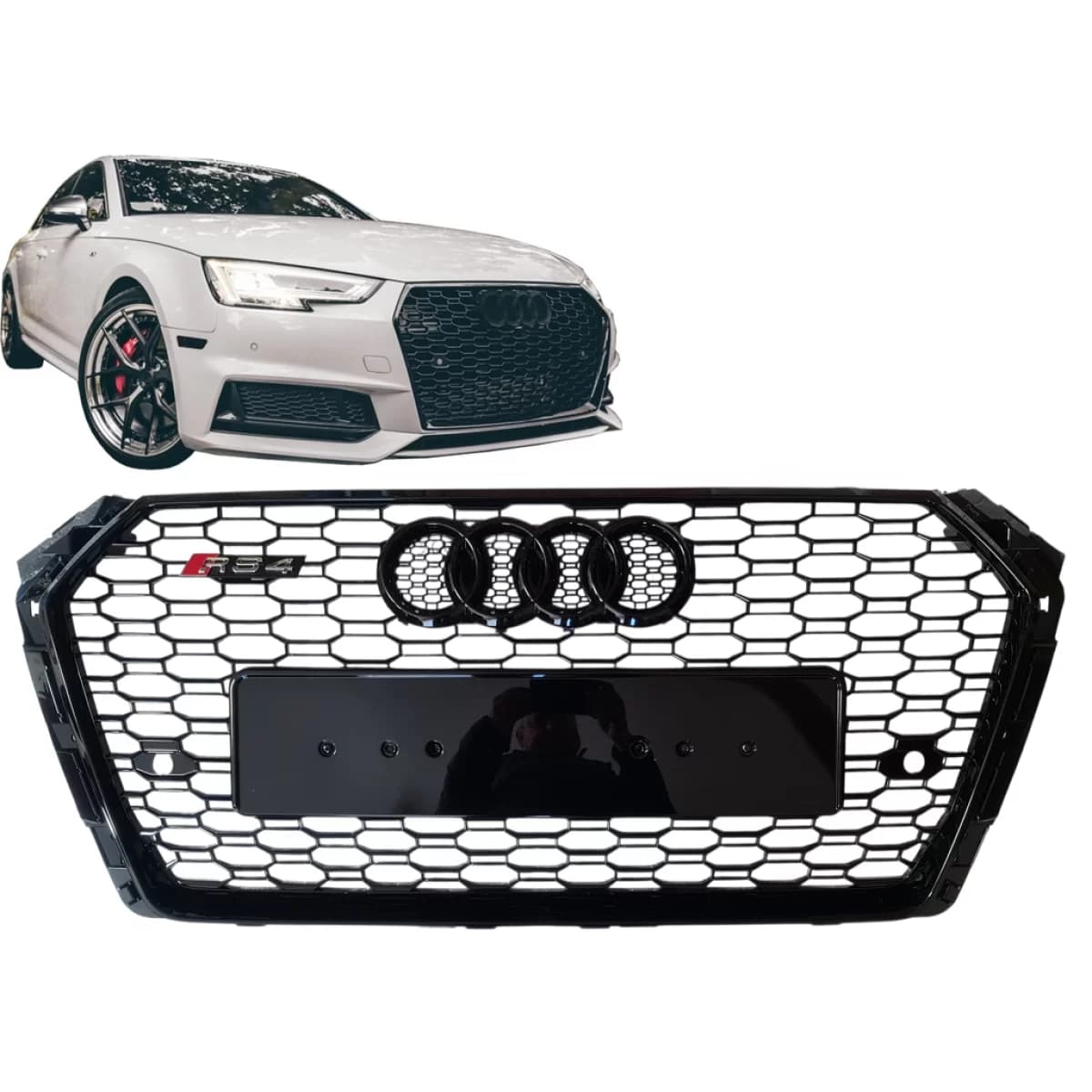 Front Grille RS4 Style suitable for Audi A4 B9 2016 - 2019!
