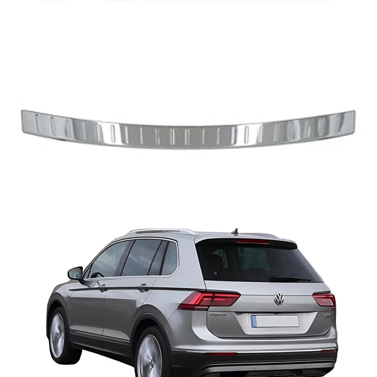 Rear Bumper Protector suitable for VW Tiguan II 15+ Steel