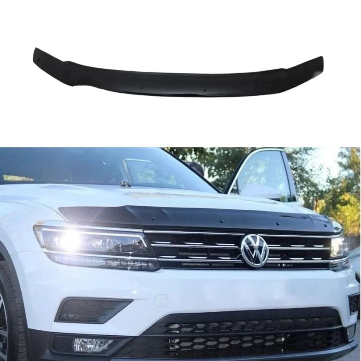 Hood Deflector suitable for VW Tiguan 2016+ Black Color