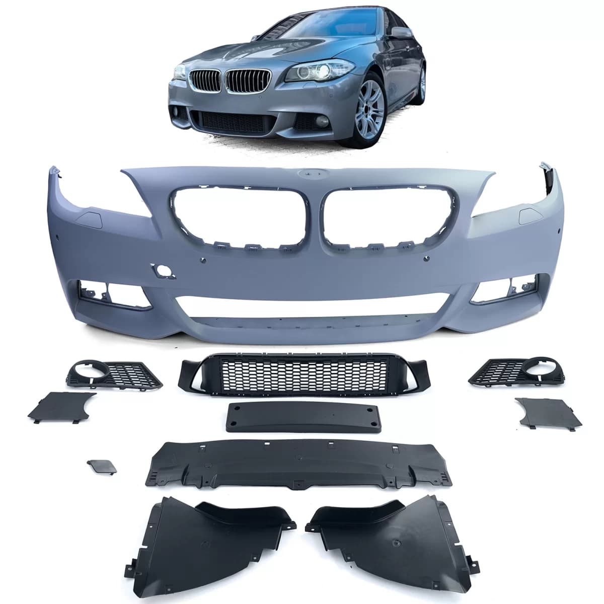 Front bumper sport version with ABE suitable for 5 Series BMW F10 F11 2010-2013