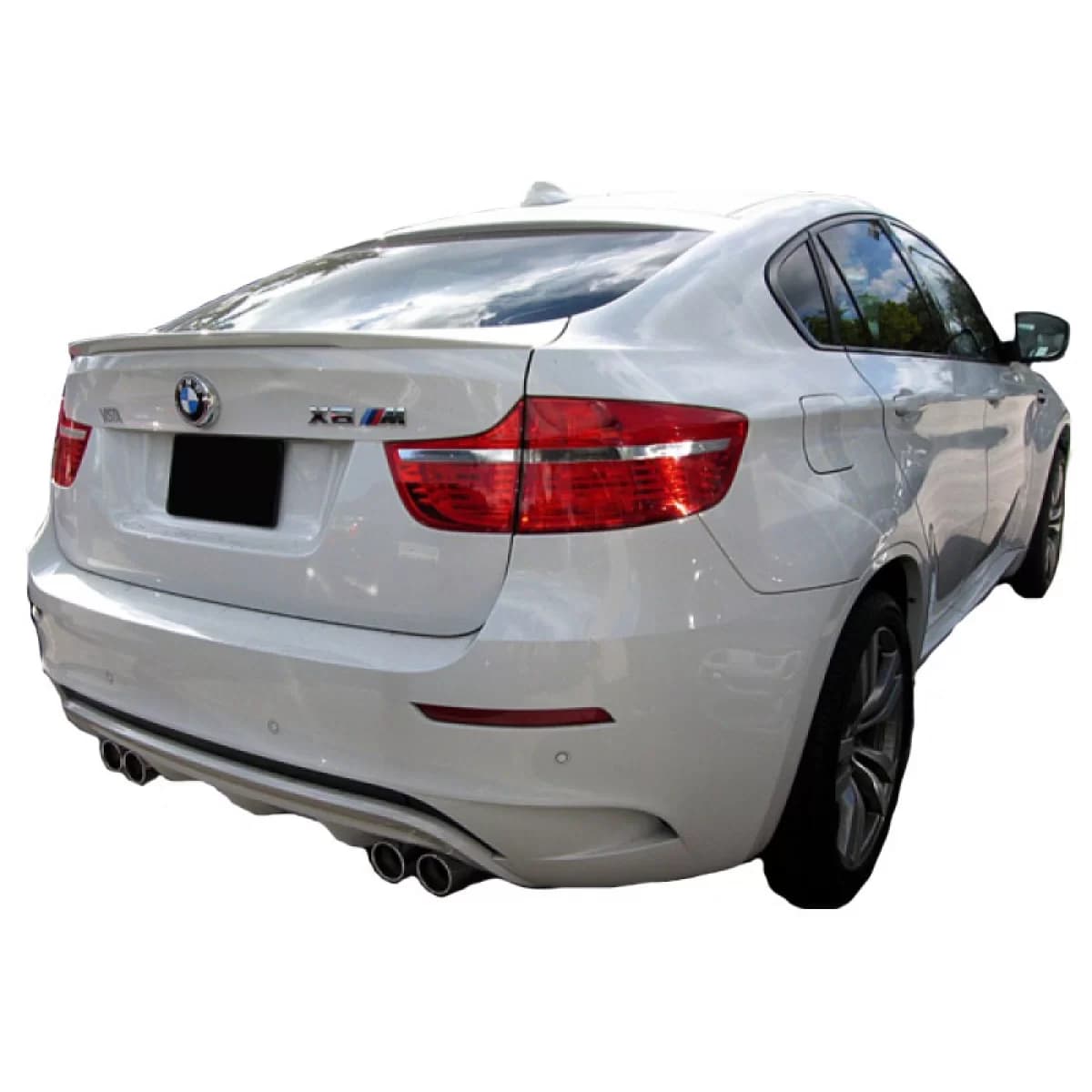Trunk Spoiler suitable for BMW X6 E71 08-15 M Look Lipspoiler made from Polyurethane