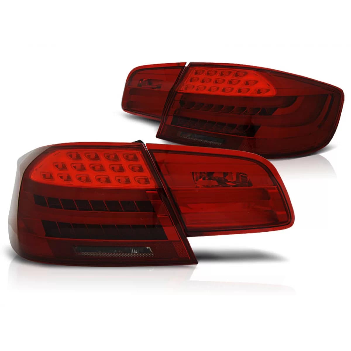 LED BAR TAIL LIGHTS RED SMOKE fits BMW E92 09.06-03.10