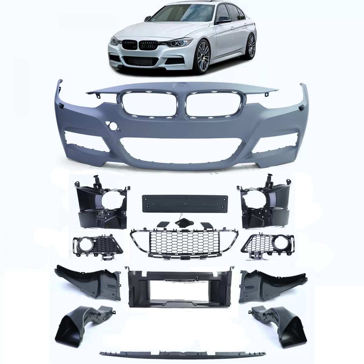 Front bumper sport suitable for 3 Series BMW F30 Sedan F31 Touring 11-15